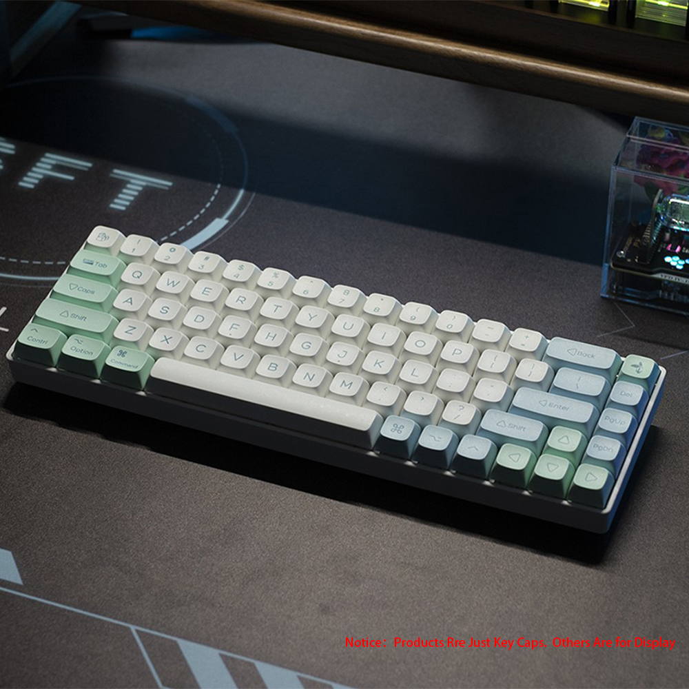 135 keys Ice Crystal Mint Keycaps Profile XDA PBT Dye-Sub Key Cap for Cherry MX Switch DIY Layout Ducky Mechanical Keyboard Cap. 
