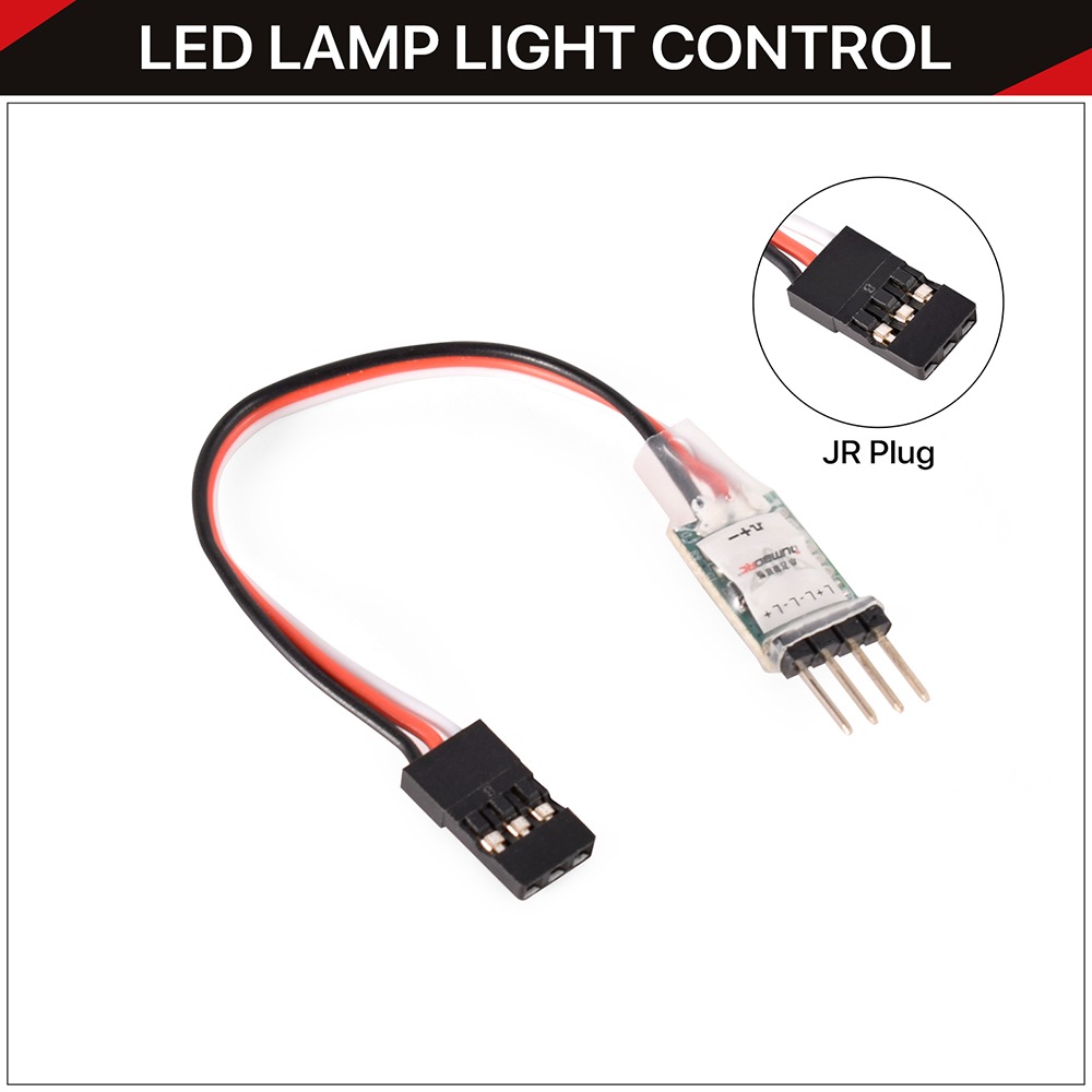 DUMBORC RC Light Controller LED Switch Panel System Turn on/Off 3CH for RC Car Vehicle RC Mini Car Fixed Wing Aircraft Parts. 
