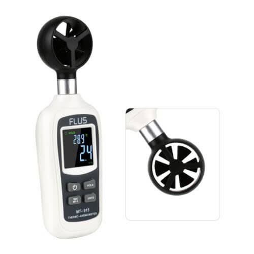 Flus Handheld Digital Mini Anemometer MT-915 Thermo-Anemometer. 