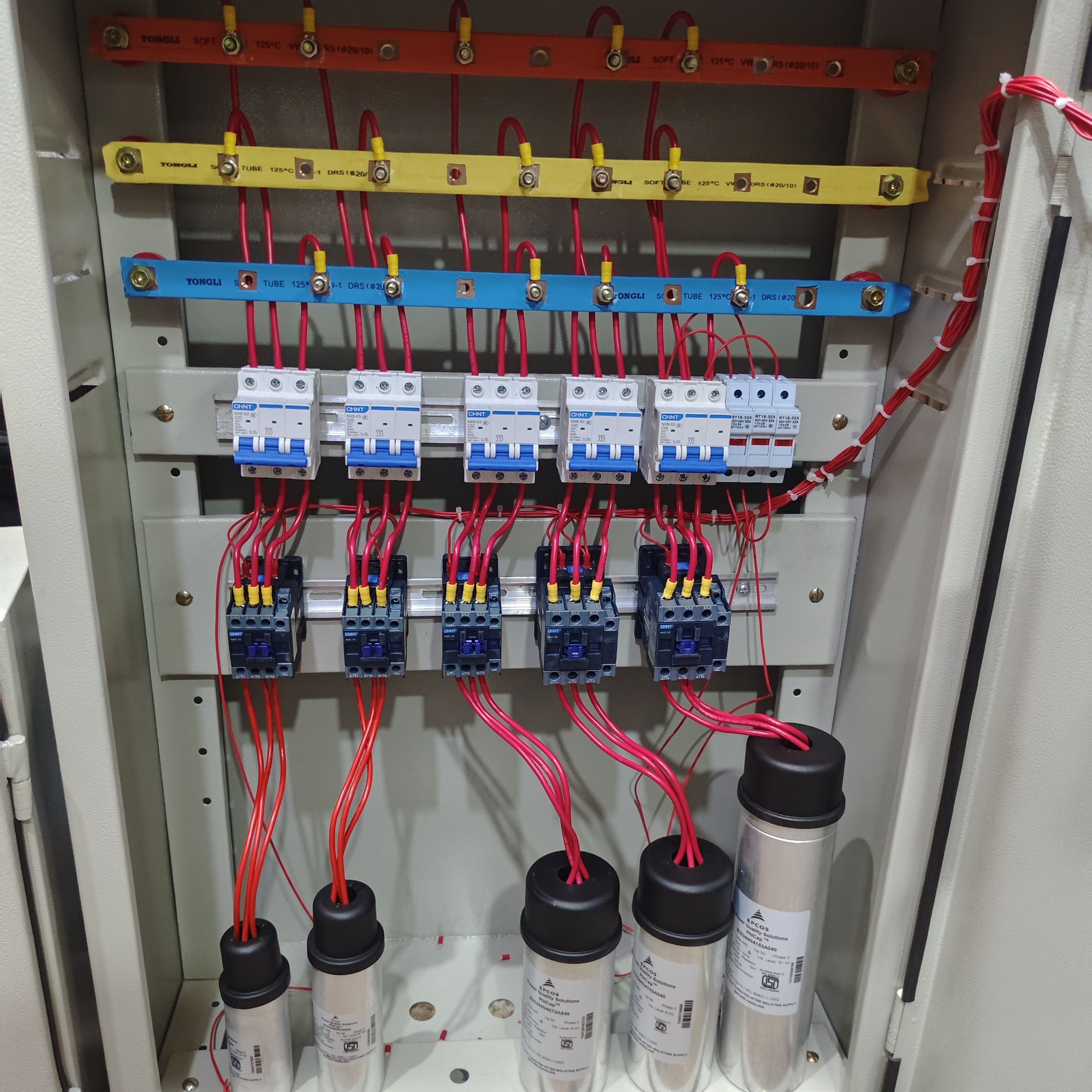 40 KVAR PFI WITH CHINT MAGNETIC CONTACTOR AND EPCOS CAPACITOR. 