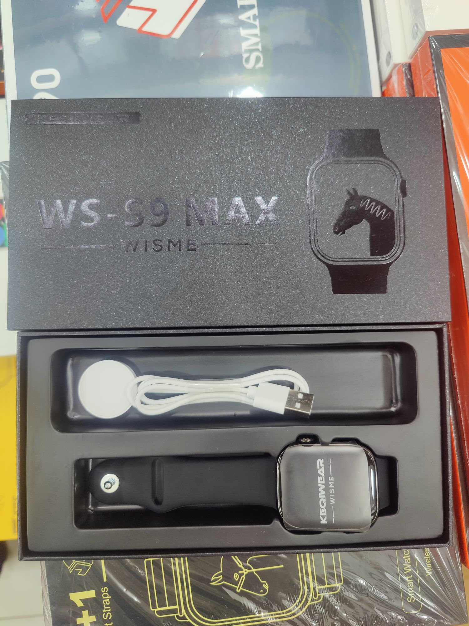WS-S9 MAX Smartwatch with AMOLED Display. 