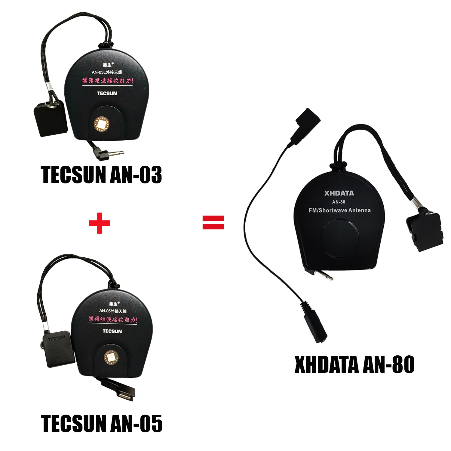 XHDATA AN-80 External Antenna Suitable with all TECSUN Radios and other brand radios Improve listening quality. 