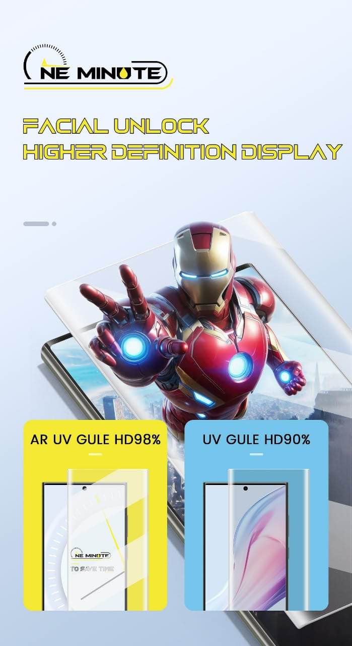 UV Glue Curved Tempered Glass Screen Protector For Infinix Hot 50 Pro Plus Screen Guard Gorilla Glass Protector With Easy Installation Kit (Infinix Hot 50 Pro +). 