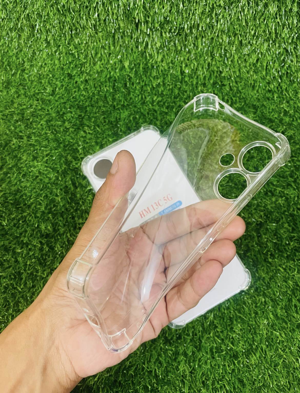 Soft Transparent TPU Back Case for Redmi 13C (5G), Shockproof with Camera Bumper. 