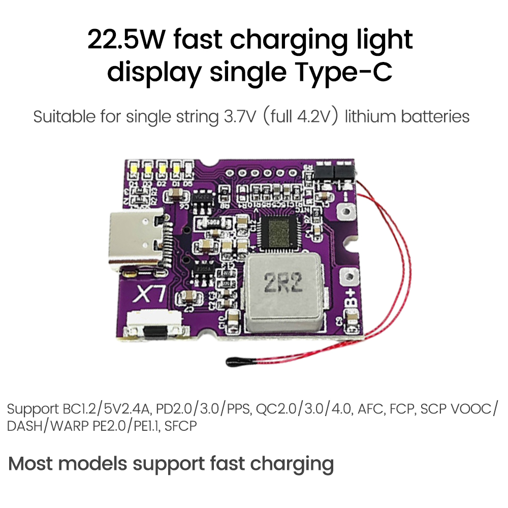 Diymore 22.5W Power Bank Bidirectional Fast Charging Mobile Power Bank Module for Lithium Battery Charger Board Supports QC4+. 