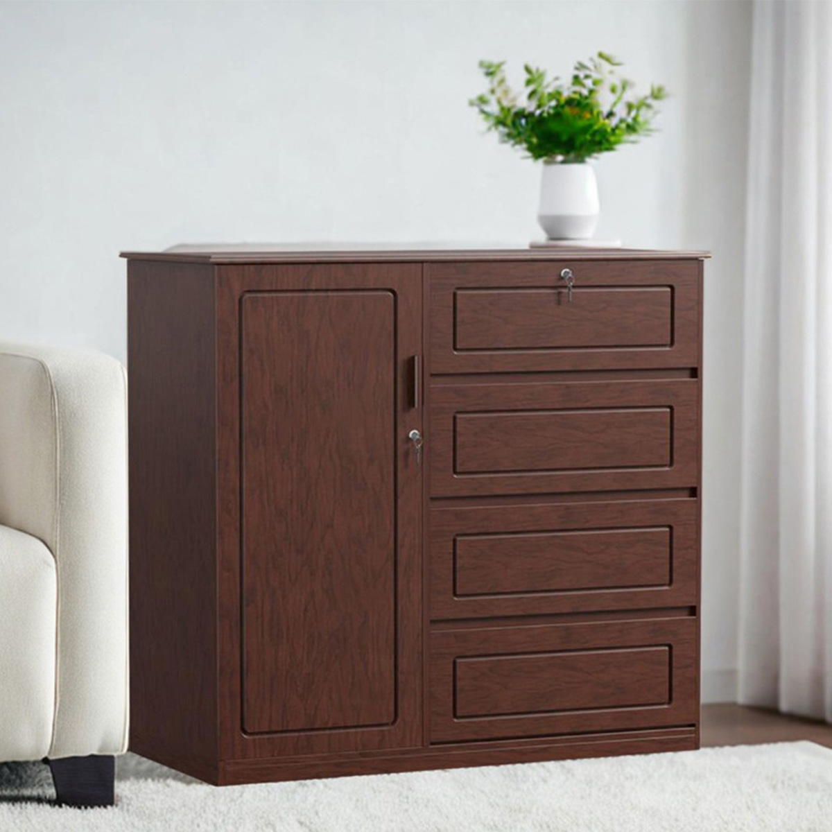 AndorMahal Exclusive 4ft by 4ft by 16 inch Wardrobe