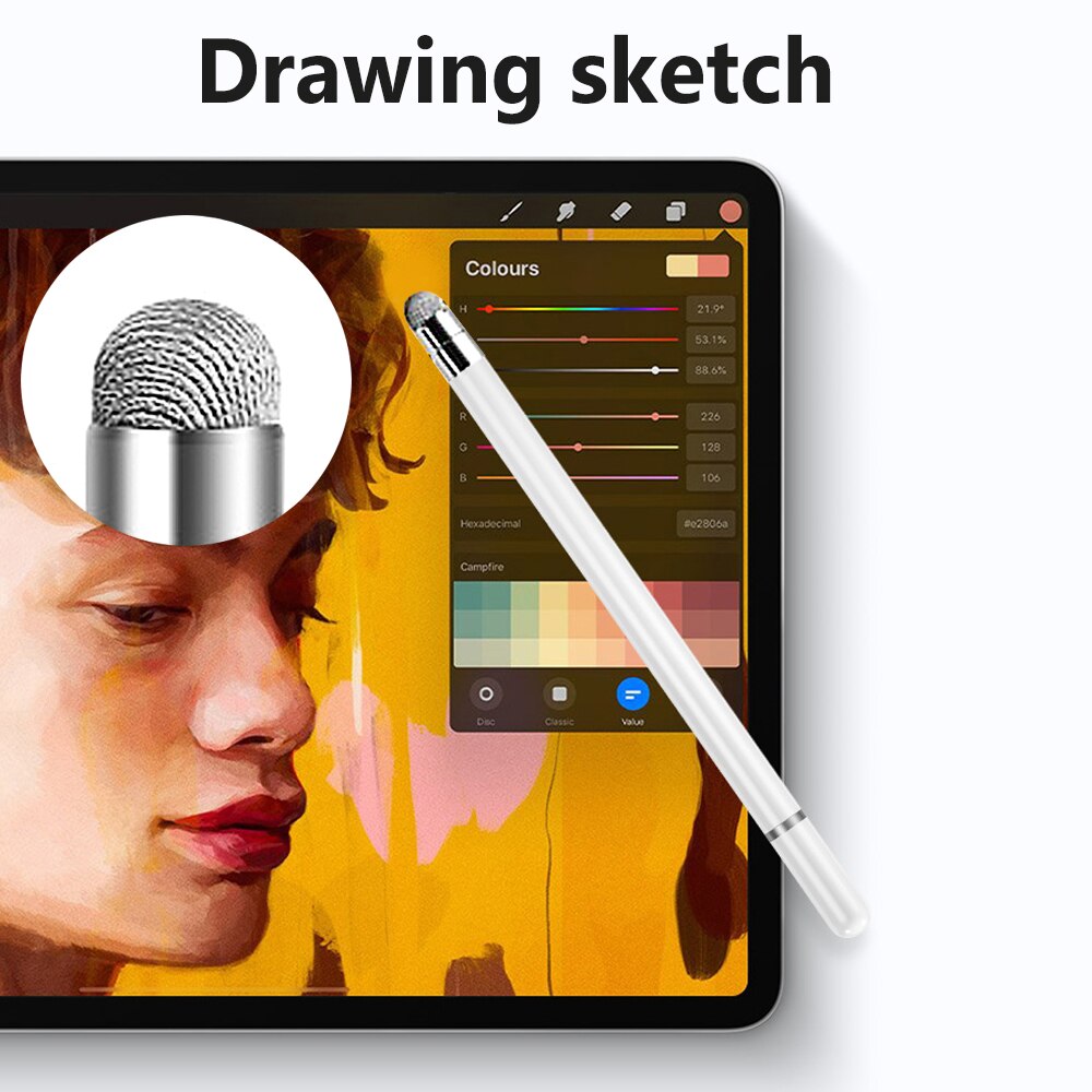 GOOJODOQ Universal Stylus Pen 2-In-1 Aluminum Automatically Absorb Pen For Tablet iPad Xiaomi Samsung Touch Pen Phone Stylus. 