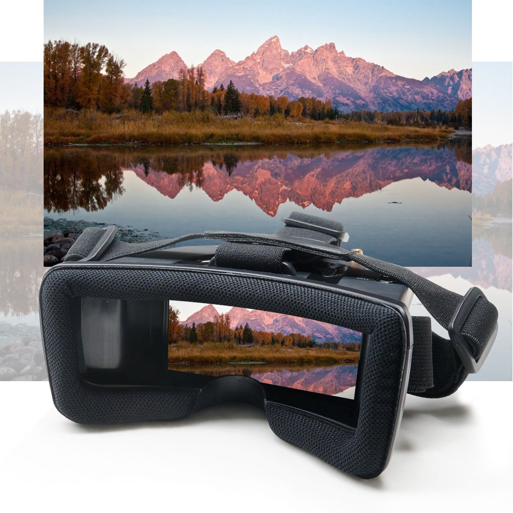 FPV Goggles 5.8G 40CH 3 inch Double Antennas FPV Receiver Goggles for FPV Racing Quadcopter Drones & Accessories (VR009). 