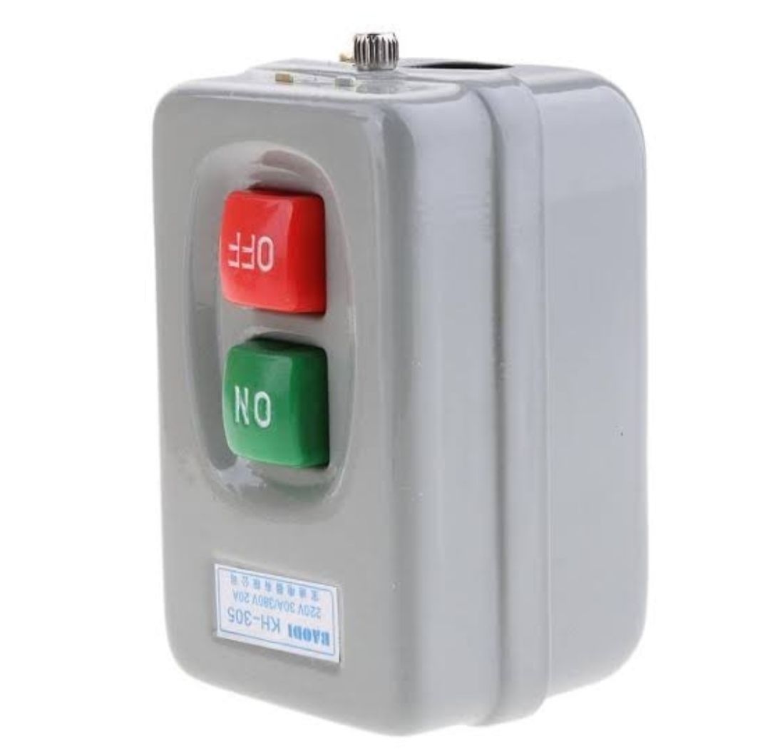 Push Button Switch KH-305 On/Off Koino Switch button for motor pump machine Kohinoor Switch Made in korea. 
