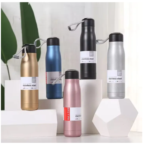 Stainless Steel Vacuum Water Bottle, Double Wall Leak Proof Sports ...
