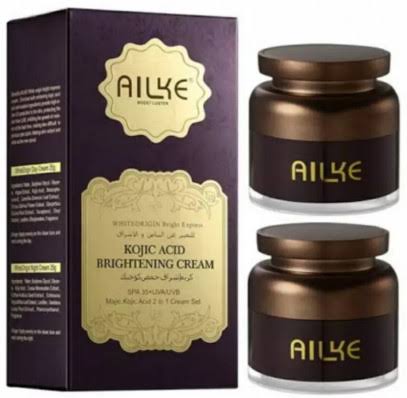 AILKE BOOST LUSTER KOJIC ACID BRIGHTENING DAY+NIGHT CREAM SET COMBO -25g+25g ...