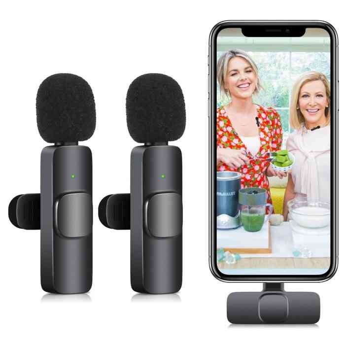 K9 Wireless Dual Microphone For Iphone And Android. 