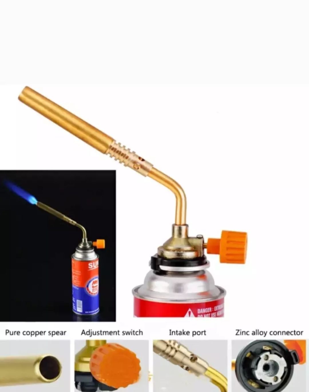 Gas Torch Blow Torch Gas Torch Butane Propane Burner for Brazing Welding Camping. 