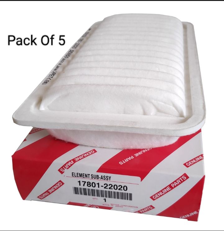 Air Filter 17801-22020 Pack Of 5