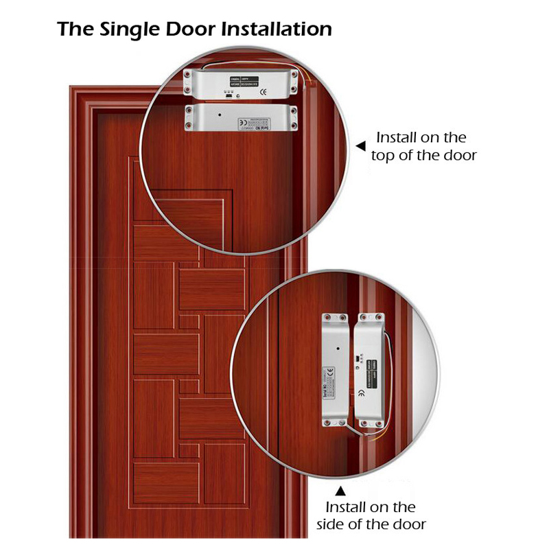 Electric Mortise Locks Drop Bolt Lock DC12V Smart Electronic with Adjustable Time Delay Fail Safe Mode for Access Control. 