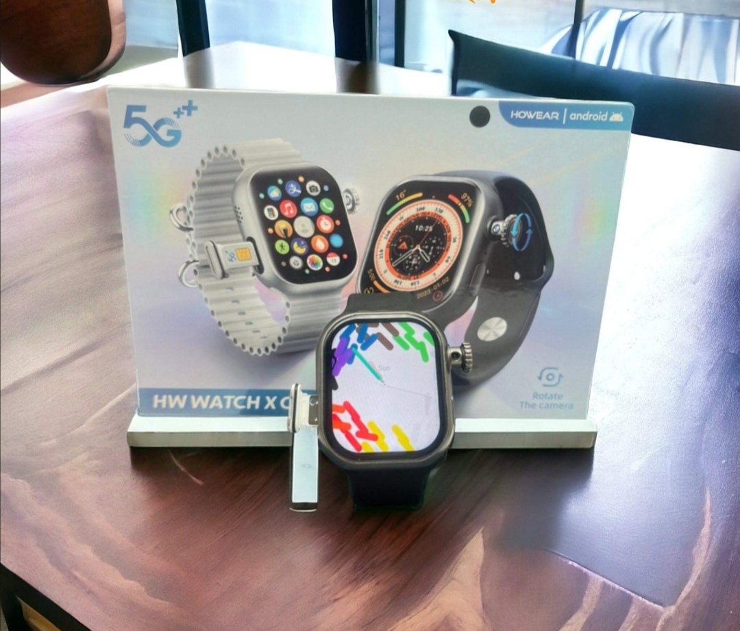 HOWEAR HW Watch X Call | 5G Android Smmartwatch (Ram-4GB+Rom-64GB) 180 Degree Rotational Camera Amoled Display 4G/5G Support for Men And Women