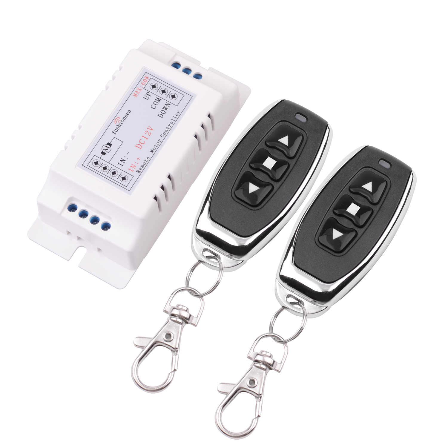 12V DC Motor Forward And Reverse Remote Control Switch For Retractable Door Curtain Electric Push Rod Wireless Remote Motor. 