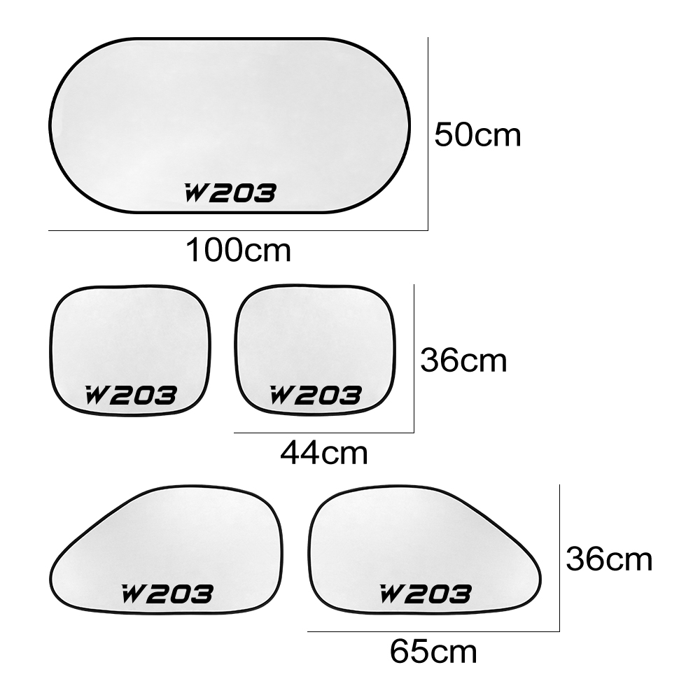 5PCS/Set Car Window Sunshade Cover For Mercedes Benz W124 W203 W204 Vito W447 Sprinter Viano V Class R-Class Citan Accessories. 