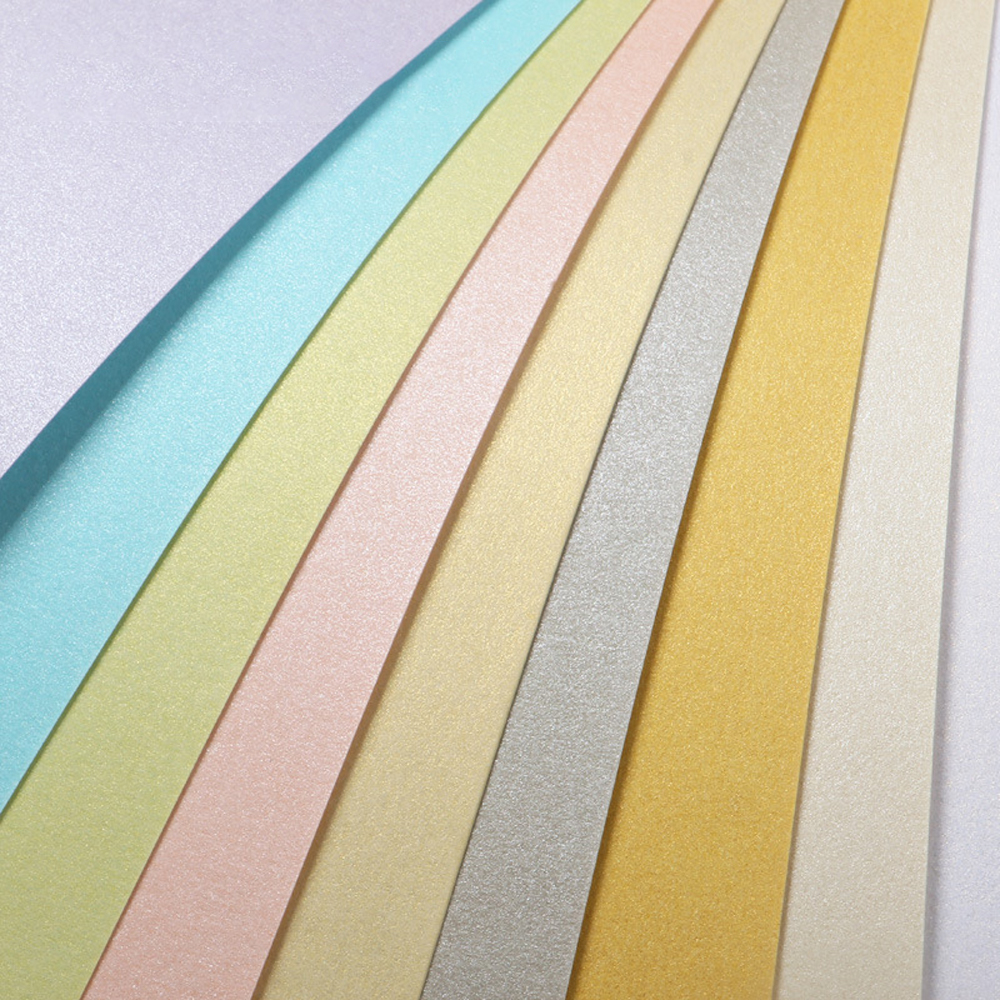 A4 Color Paper Metallic Shimmer Pearlescent Paper, 30 Sheets, 120 gsm, Single Sided,8.27 x 11.6 inch,for Arts & Crafts, 6 Colors. 