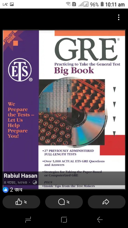 GRE Big Book (Practicing to Take The General Test)