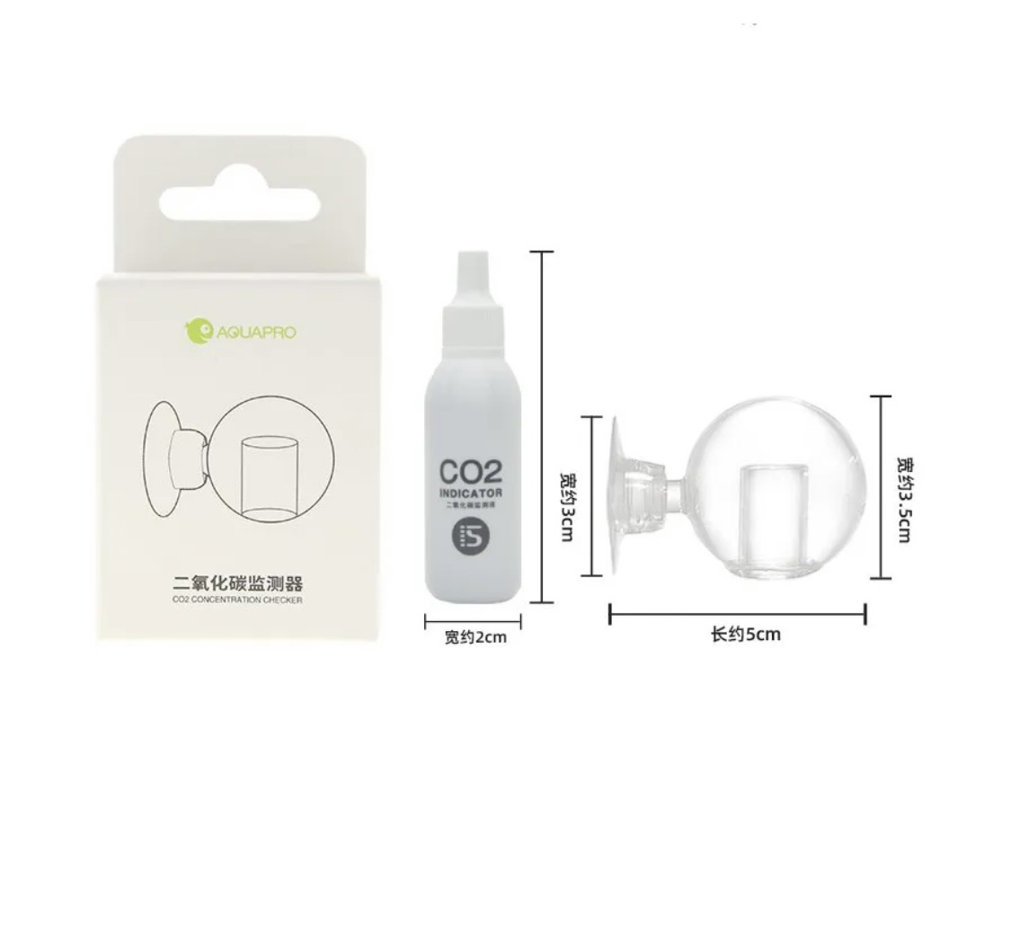 AQUAPRO CO2 Checker-Spherical with 15ml Liquid
