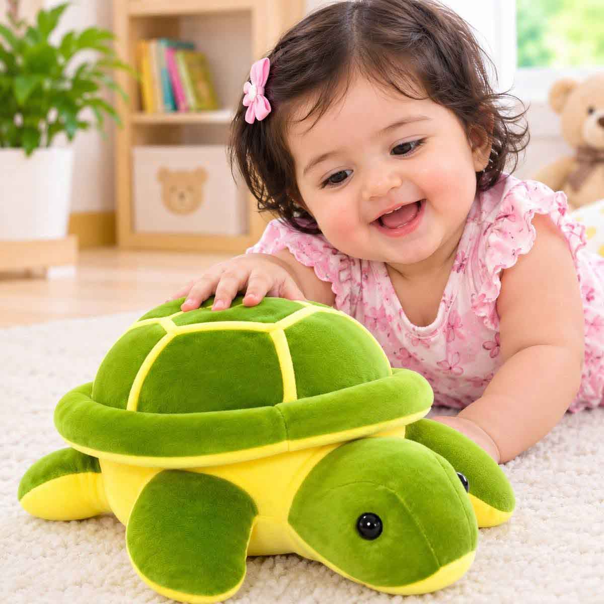 Green Turtle Plush Toy