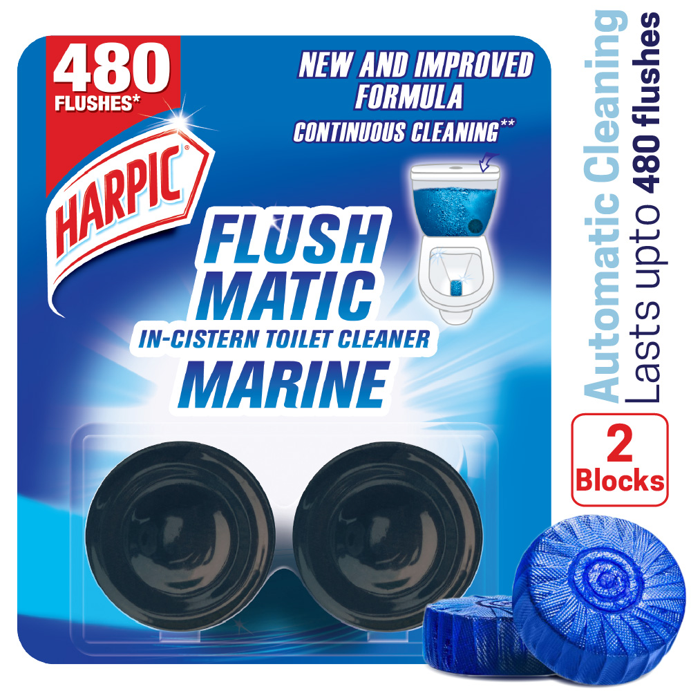 Harpic Flushmatic In-Cistern Toilet Cleaner Twin Pack 100 gm
