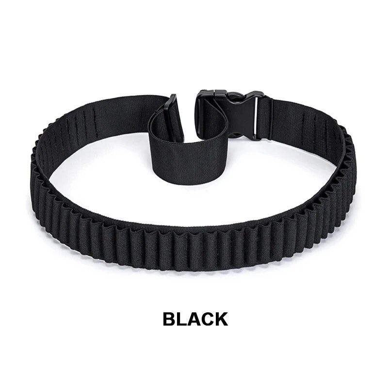 50 Rounds Rifle Bullet Cartridge Bandolier 556 Ammo Belt Shell Holder Hunting Sporting Shooting for 308 Cal. 30-06 .762 AK. 