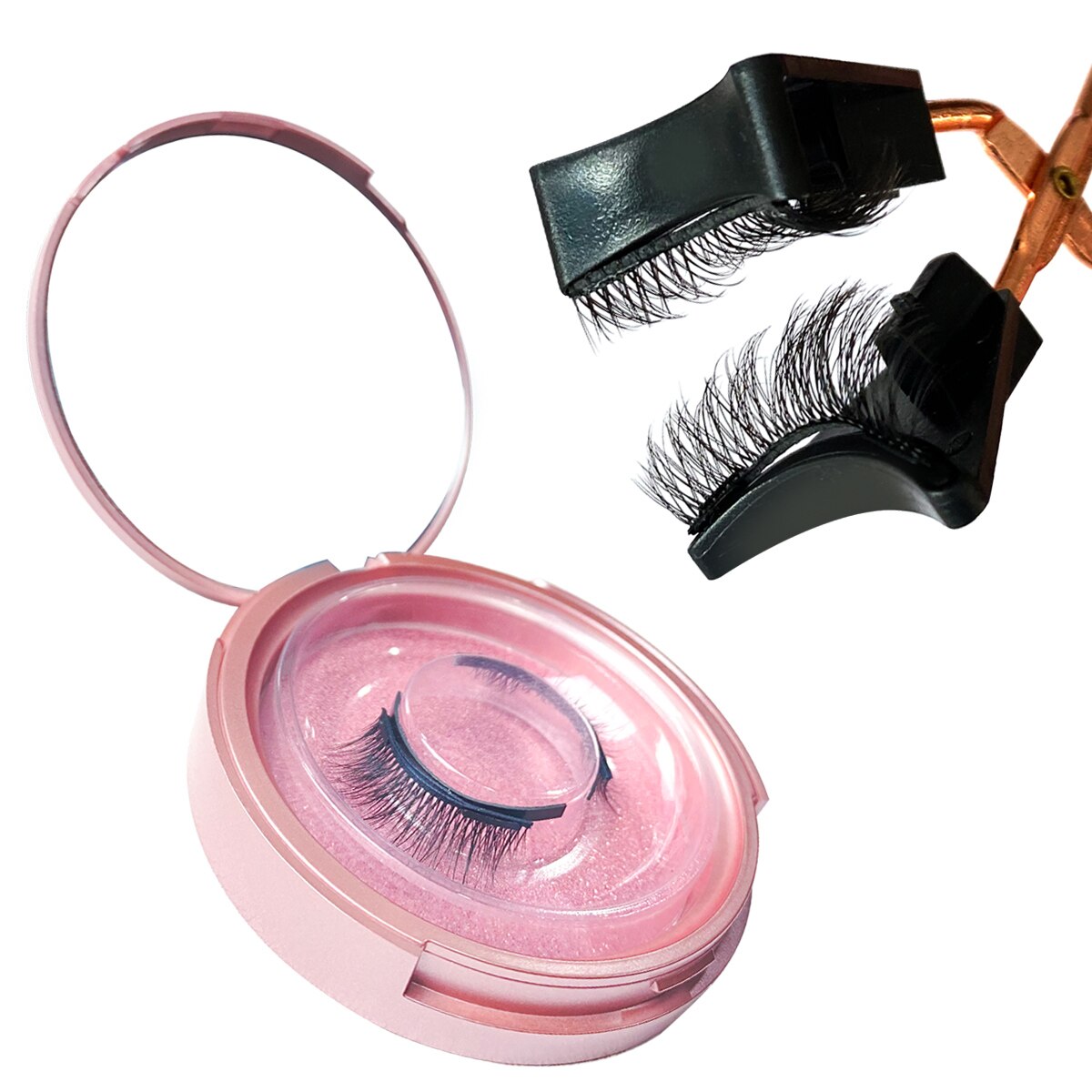 Quantum Magnetic Eyelashes Soft Magnetic Lashes Natural Lazy Eyelash With Clip. 