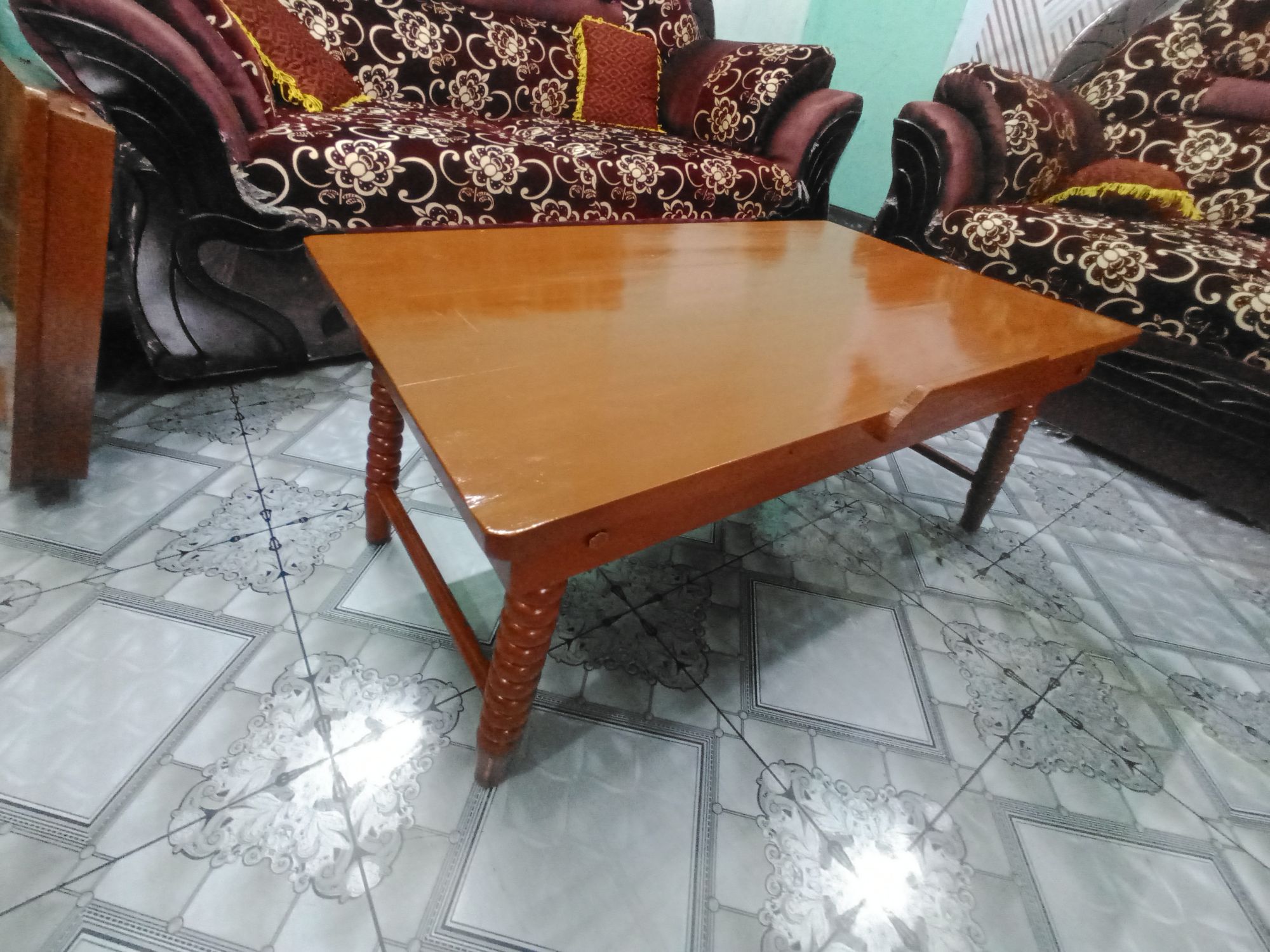 Wooden Japanese Dining table foldable work station study station laptop and multipurpose table big size. 