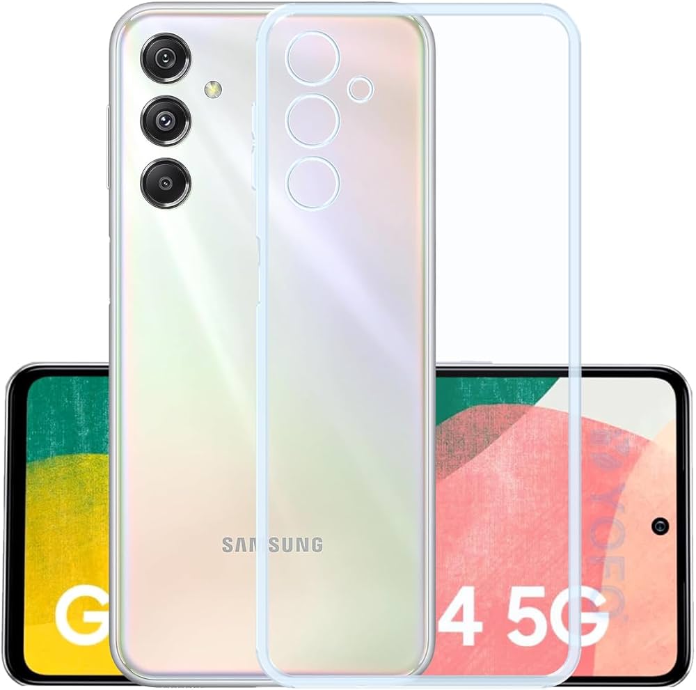 Samsung Galaxy M34 5G Flexible Clear Transparent Soft TPU Back Case Cover