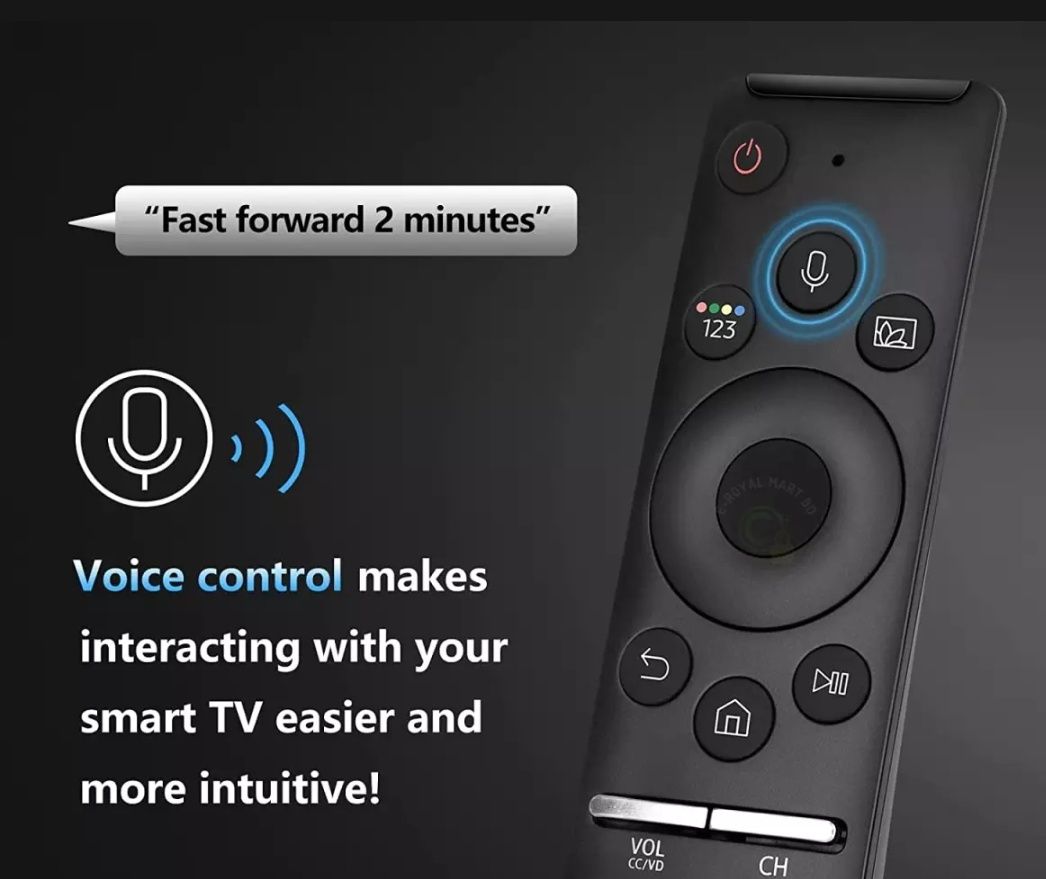 Samsung Voice Remote For Smart QLED TV With Bluetooth Function. 
