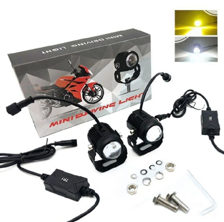 MOTO 2 Piece Mini Fog (2 Color) with Setup Clumps and Bolts-Black. 