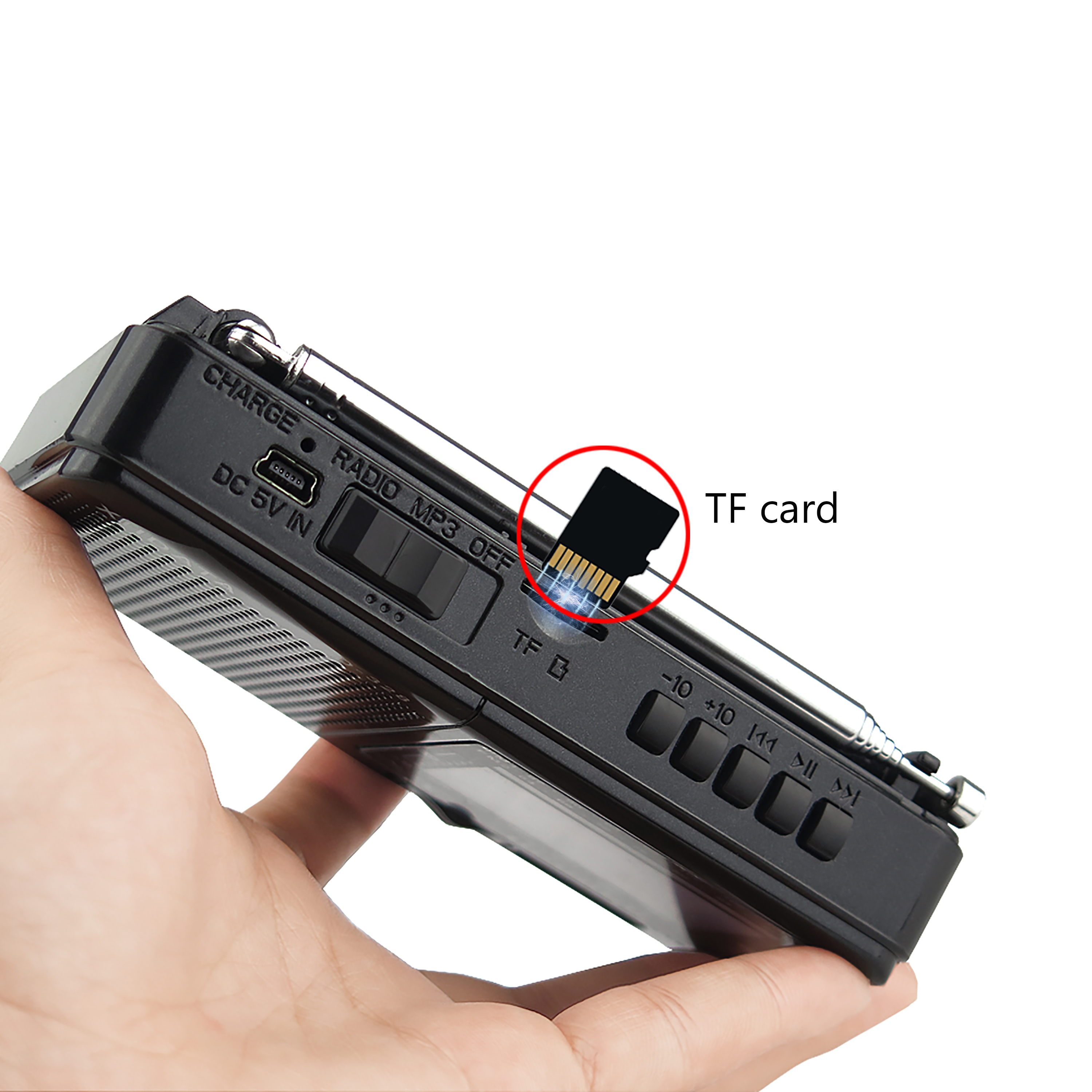 XHDATA D-328 12-Band Portable Radio AM/FM/SW DSP Technology MP3 Player TF Card Slot USB Mini FM Receiver with Bluetooth Radio. 
