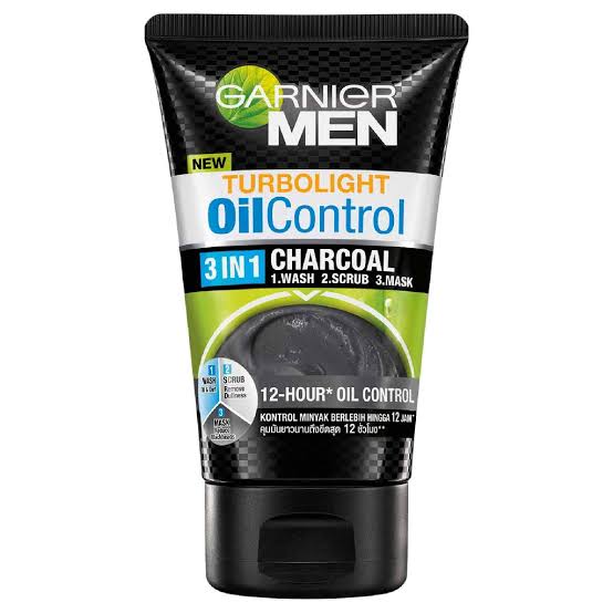 Garnier Men Turbolight Oil Control 3in1 Charcoal 12-Hour 100gm