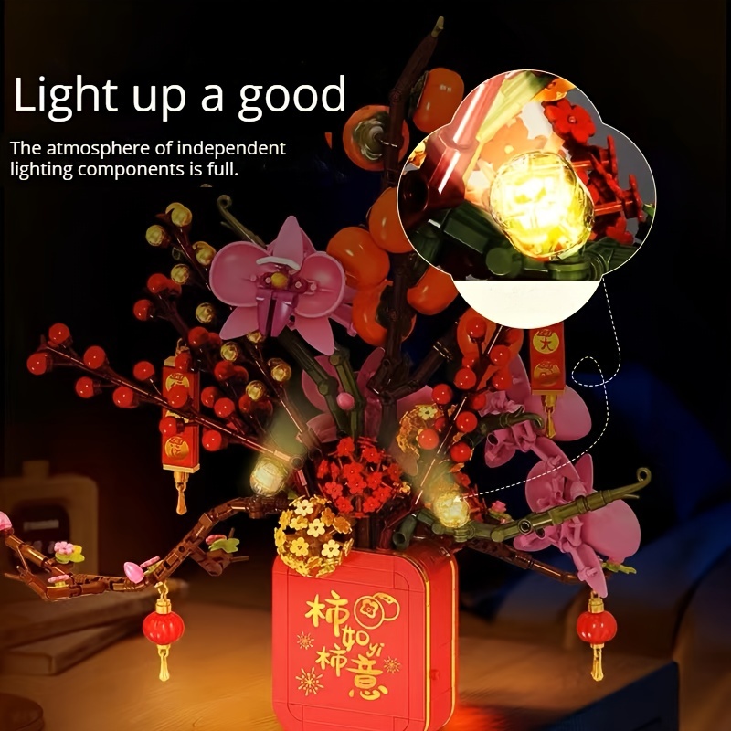 Light Up Your Chinese New Year with 908 Particle Creative Building Blocks!. 