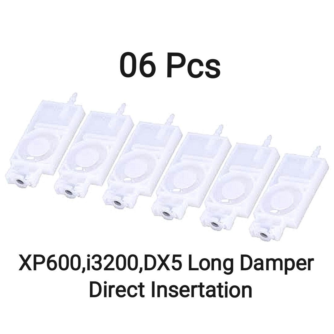 06 Pcs XP600,DX5,i3200 Long Damper for Allwin,Audley,Letop,Eyecolor etc. Eco Solvent/Sublimation/DTF Printer