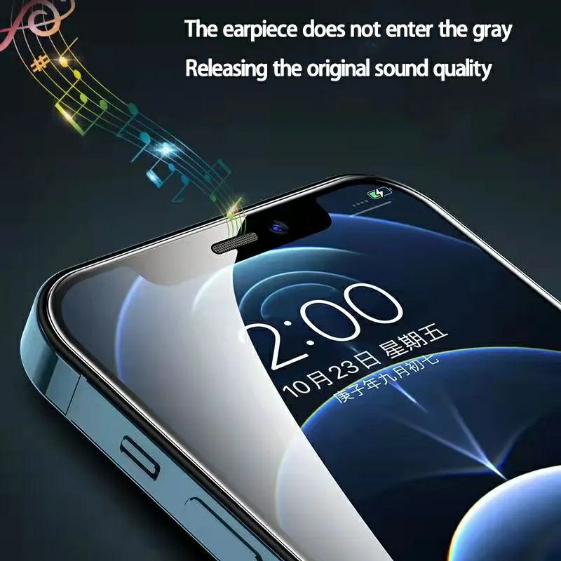Dust Net Tempered Glass For iPhone 11 / iPhone XR No Black Border Screen Protector. 