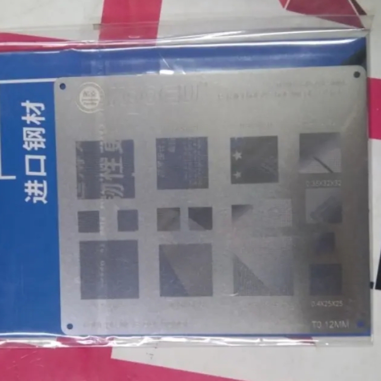 Kocu multiple objective BGA Rebeling Stencil 0.3/0.35/0.4/Parallel/45 degree hole 0.5mm direct heat template Solder Rework Net. 
