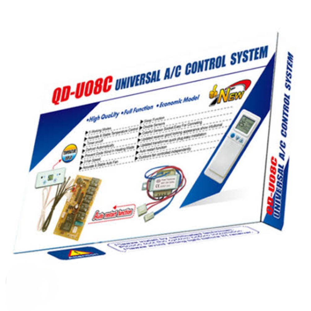 QD-U08C Universal Digital Air conditioner Control System Digital Temperature Display Accurate and Stable Temperature Control. 