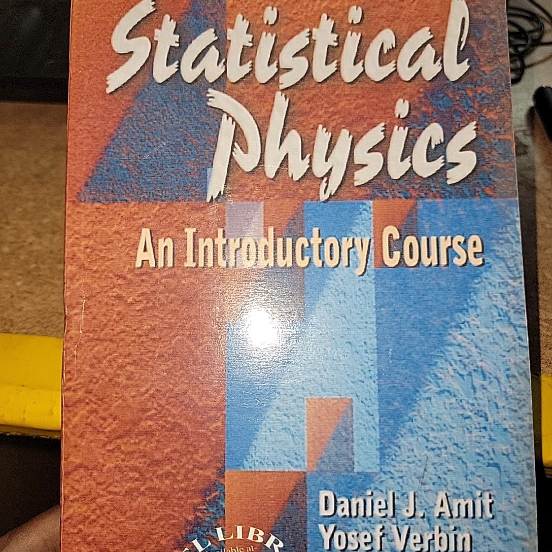 Statistical Physics By Daniel J. Amit & Yosef Verbin