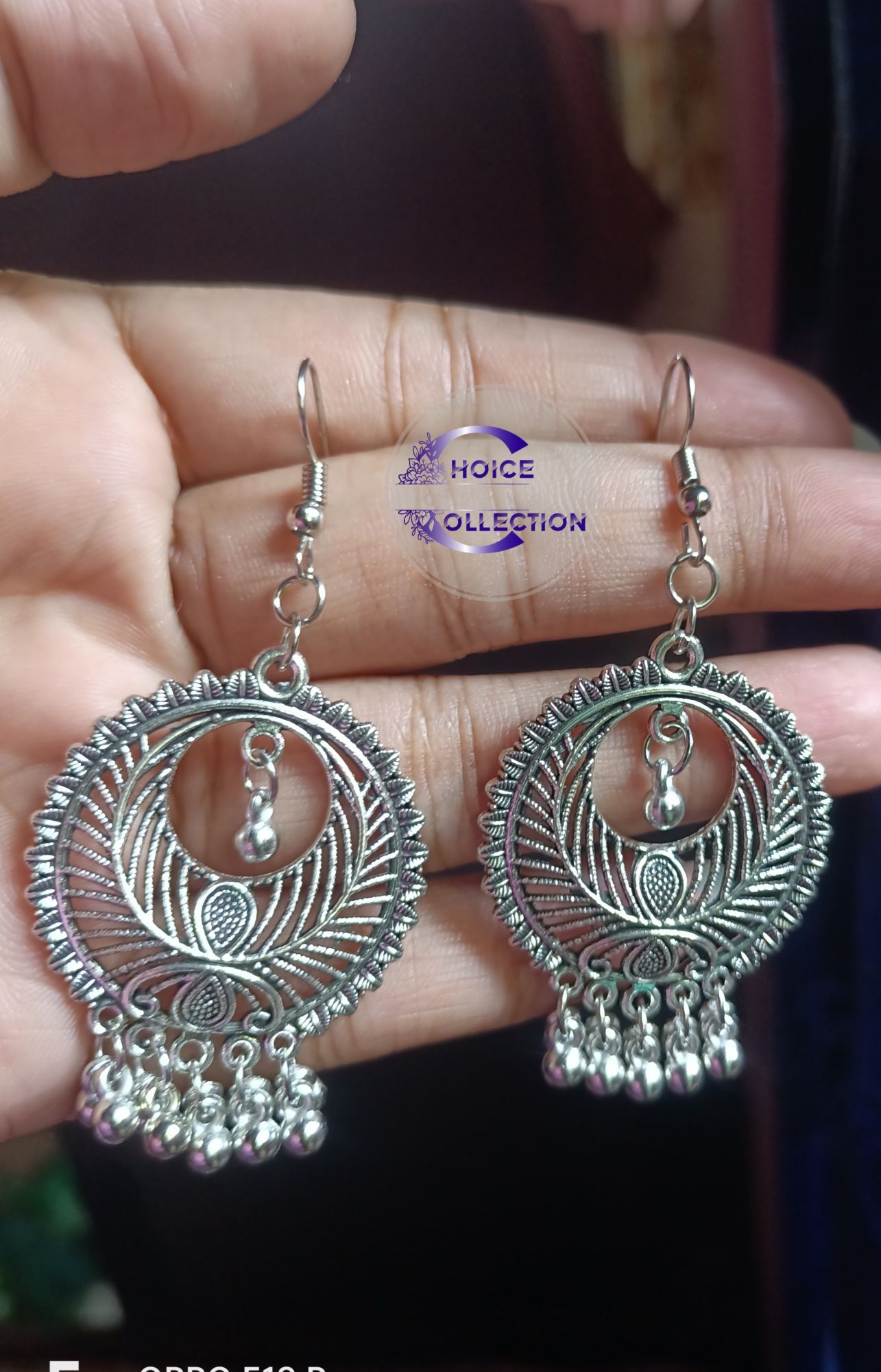 Earrings/ Antique/ Metal Silver Earrings
