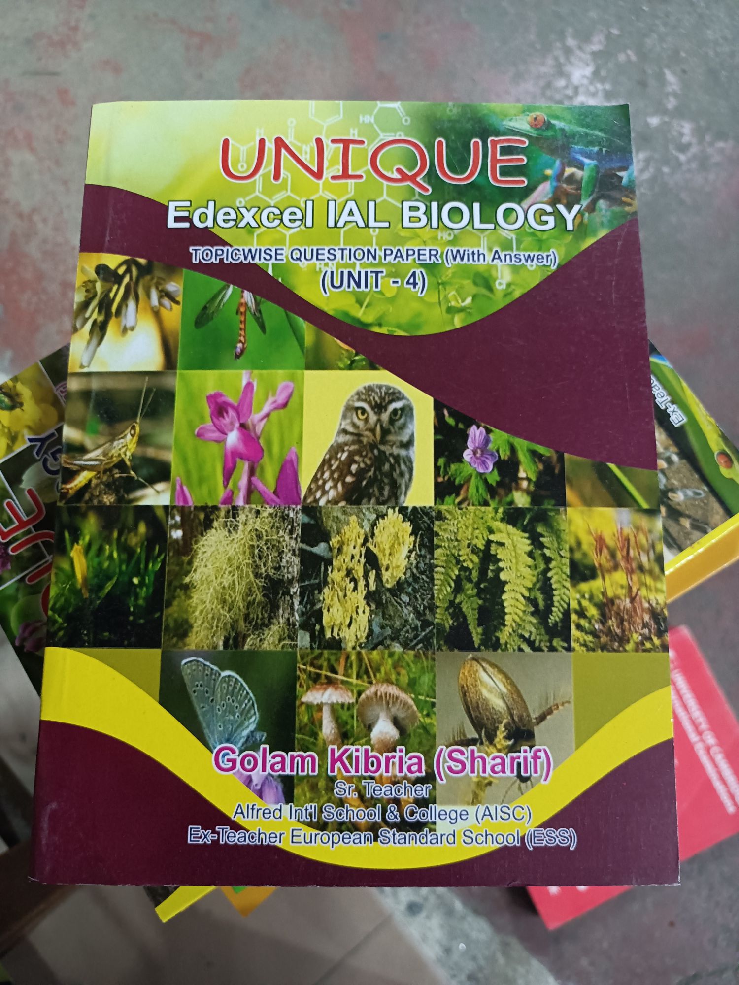 UNIQUE  Edexcel IAL BIOLOGY  (UNIT-4