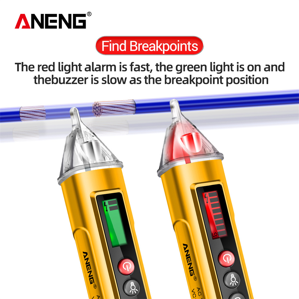 ANENG VC1010 Digital AC/DC Voltage Detectors Smart Non-Contact Tester Pen Meter 12-1000V Current Electric Sensor Test Pencil. 