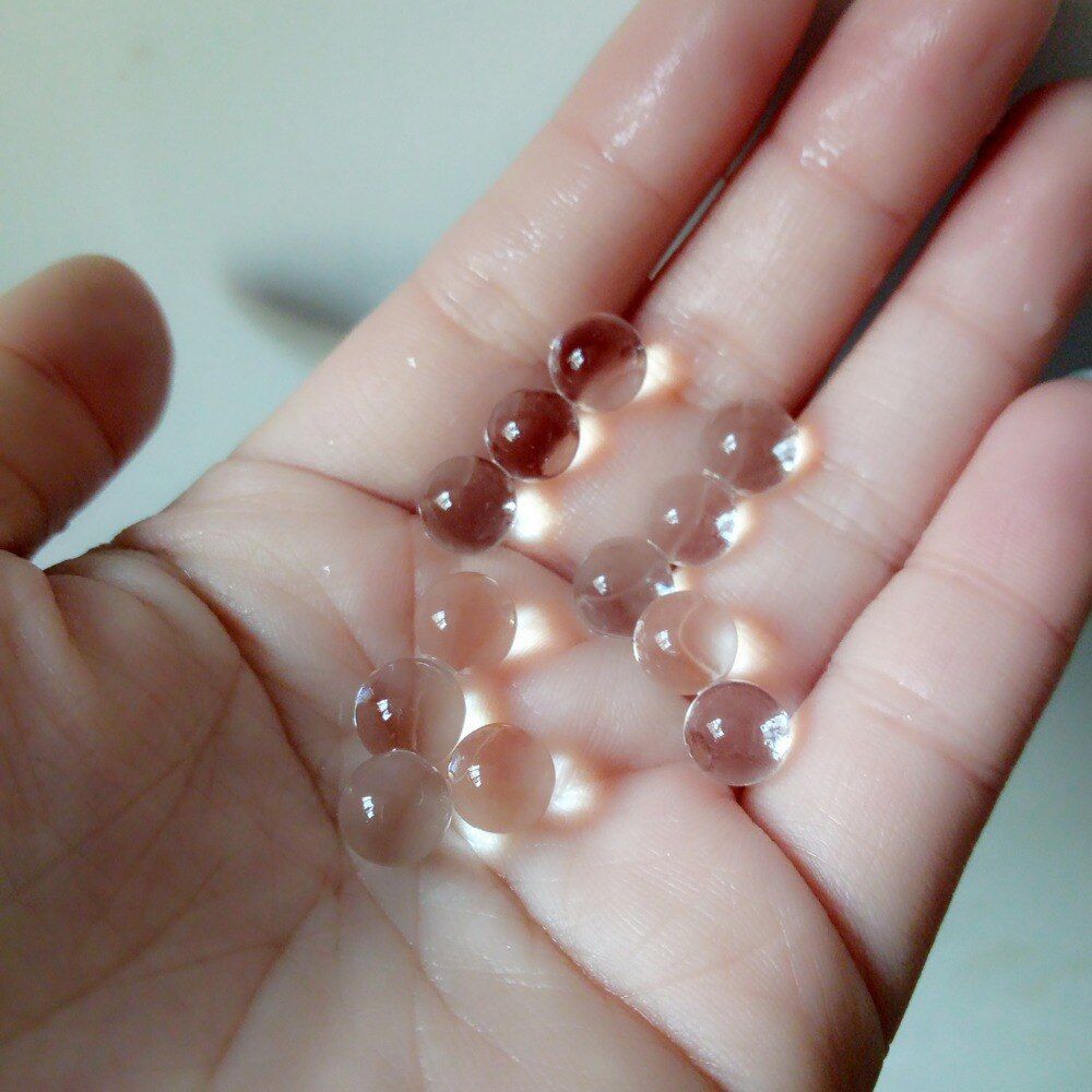 100 Pieces Crystal or Water Color Magic Balls or Jelly Ball (Water or Transparent Color). 