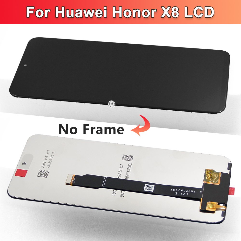 6.7'' For Honor X8 4G LCD Display Touch Screen Digitizer Assembly For Honor X8 2022 TFY LX1 LX2 LX3 Display With Frame Original. 
