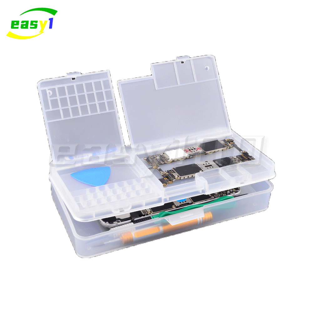 SUNSHINE SS-001A Multi-Functional Mobile Phone Repair Storage Box for IC Parts & Smartphone Opening Tools Collector. 