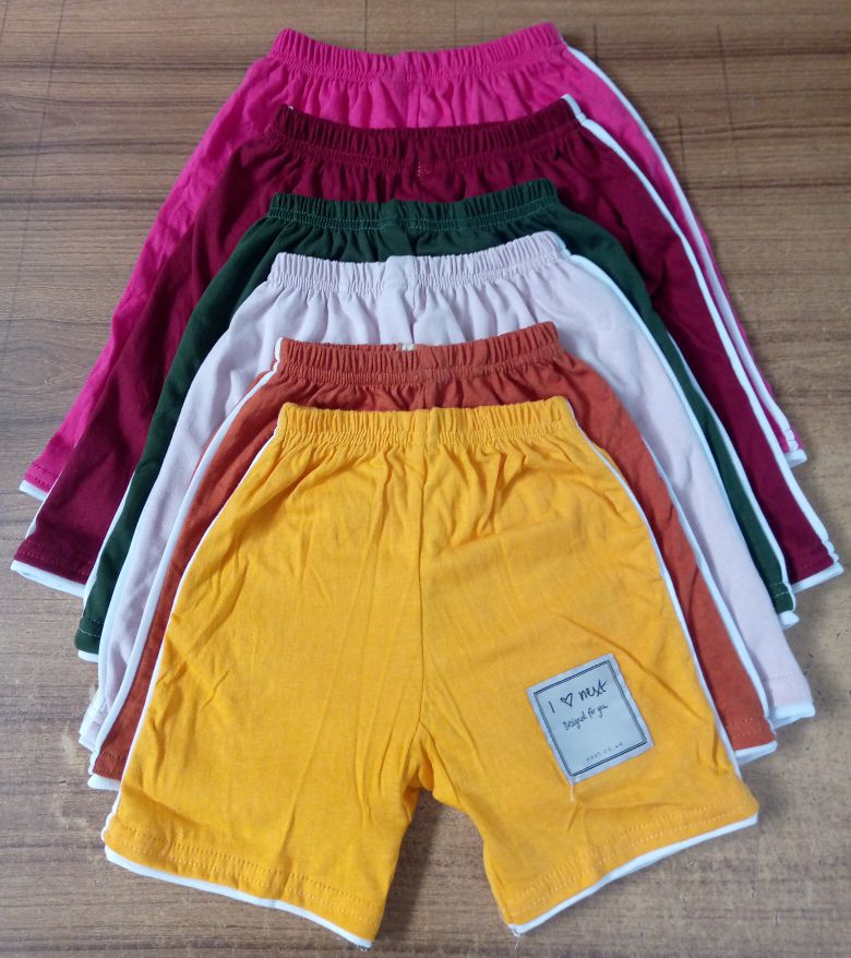 Kids & Boys Multicolor Half Pant 6 Pcs Combo Pack - Available Size in 1 to 6 Years. 