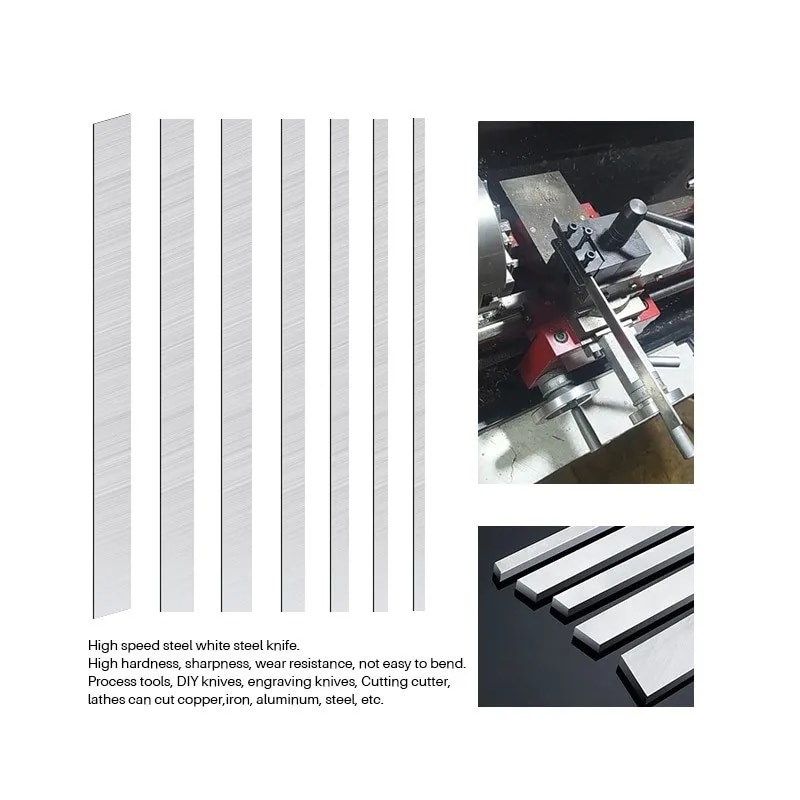 Lathe Tools 2-3mm High Speed Steel Turning Tools  CNC Lathe Turning Tool Bar White Steel Lathe Machining Tools Cutting Bar. 