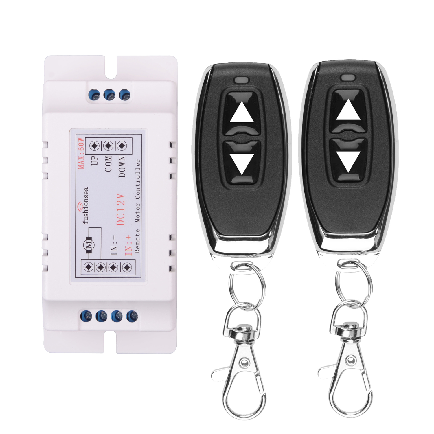 12V DC Motor Forward And Reverse Remote Control Switch For Retractable Door Curtain Electric Push Rod Wireless Remote Motor. 